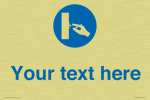 Custom Use Switch Sign